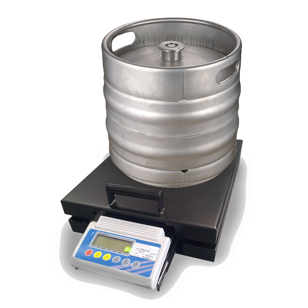 Keg Weighing Scale - Half Barrel Keg Vs Full Keg (1000x1000), Png Download