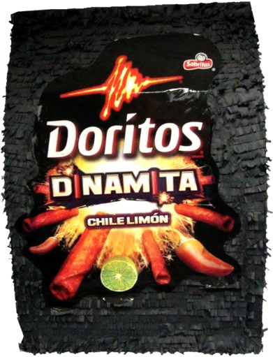 Doritos Dinamita Pomotional Pinata - Doritos Collisions Tortilla Chips, Pizza Cravers/ranch (450x600), Png Download