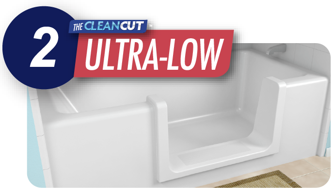 Adds Step-in Accessibility To Higher Profile Tubs - Senior Home Safety Fredericton Door Insert Kit (683x388), Png Download