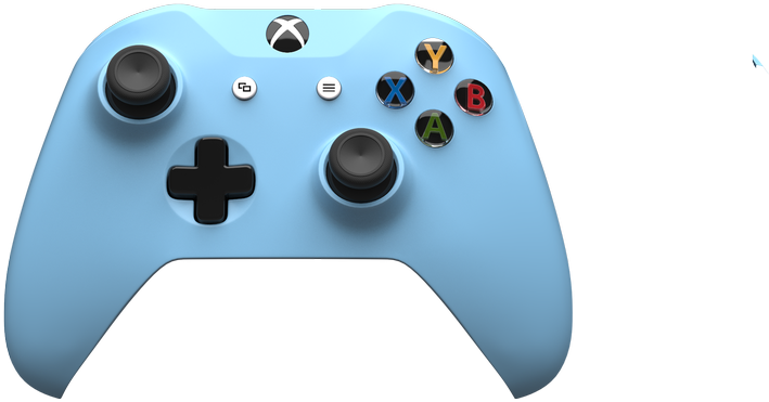 Xbox One S Controller //dlb99j1rm9bvr - Sky Colorware (1000x600), Png Download