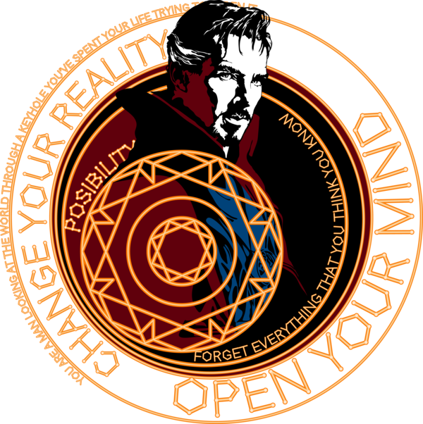 Dr - Doctor Strange Shirt Design (600x602), Png Download