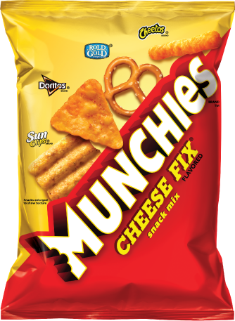 Munchies Snack Mix, Cheese Fix - 3 Oz Bag (334x457), Png Download