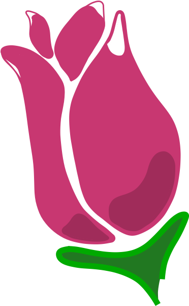 Free Vector Happy Rose - Rosebud Clipart (487x800), Png Download