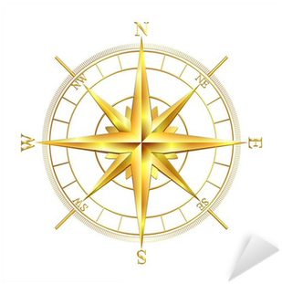 Compass Rose Isolate White Background (400x400), Png Download