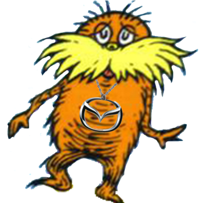 Lorax Clipart - Bushy Eyebrow Cartoon Characters (392x401), Png Download