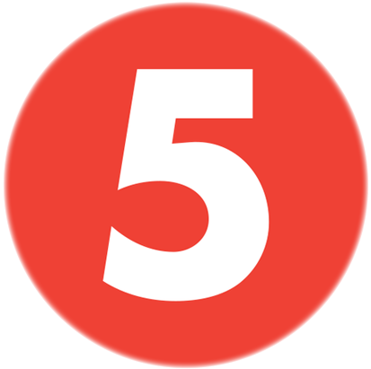 Tv5 2018 White Glow - News 5 Logo (508x504), Png Download