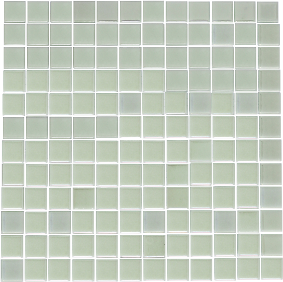 1 Inch Iridescent White Glow In The Dark Recycled Glass - Glass Tile (650x621), Png Download