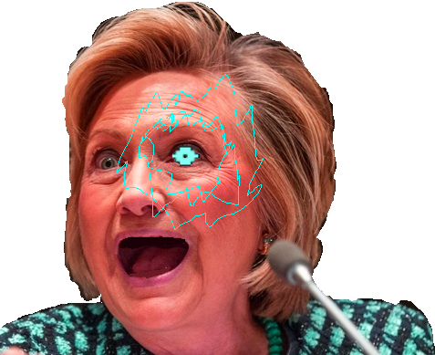 Evil - Hillary Bad (477x389), Png Download