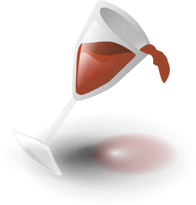 Falling Glass Spill Spilled Wine Spill Spi - Fallen (362x340), Png Download