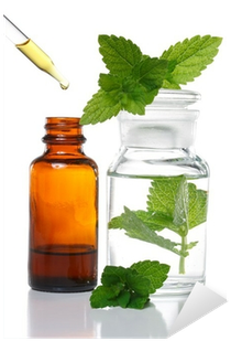 Herbal Medicine Or Aromatherapy Dropper Bottle Sticker - Natural Nicotine (400x400), Png Download