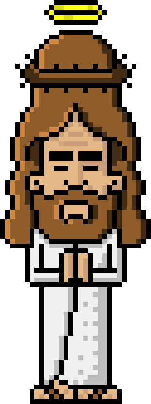 Jesus - Jesus Pixel (330x830), Png Download