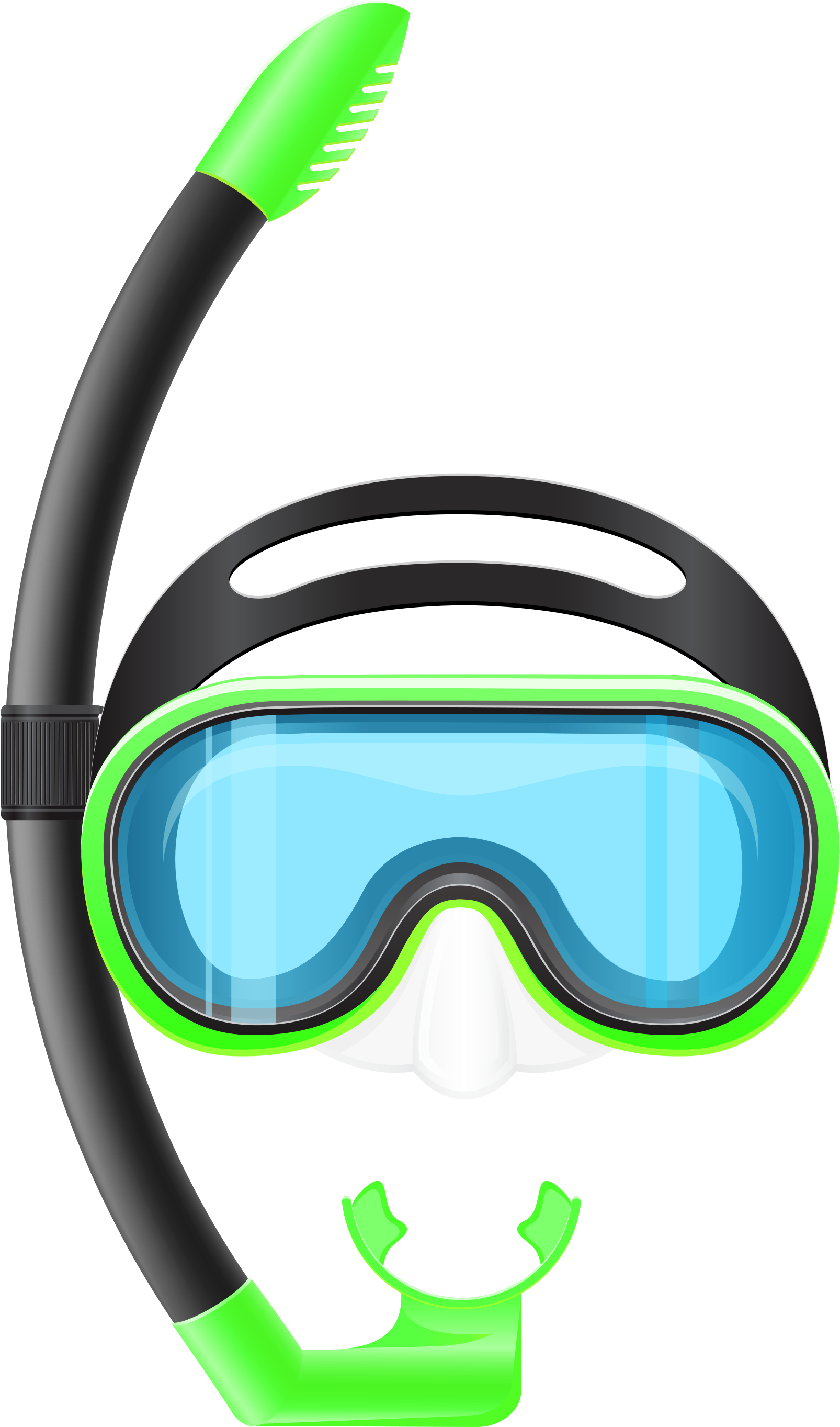 Gallery Clipart Transparent Background - Snorkel Clipart (2123x2976), Png Download