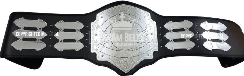 The "cyclops" Championship Title Belt Is Here, And - Blank Championship Belt (800x347), Png Download