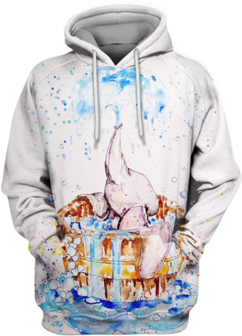 3d Dumbo Cartoon Hoodie - Hoodie (500x500), Png Download