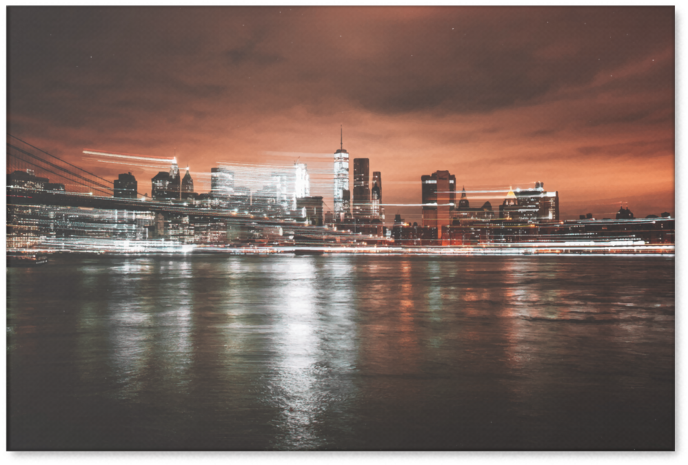 Dumbo, Brooklyn Skyline - Zazzle Undeutliche Stadt Poster (1024x1024), Png Download
