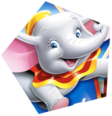 Dumbo - Dumbo The Circus Elephant (362x375), Png Download