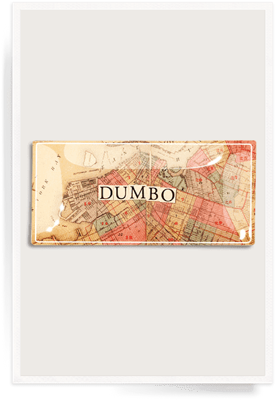 Dumbo Cutout Decoupage Glass Tray - Modern Art (420x600), Png Download