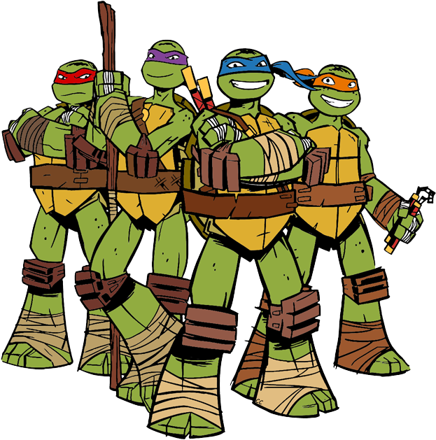Teenage Mutant Ninja Turtles Tennage Mutant Ninja Turtles - Michelangelo Raphael Ninja Turtles (635x634), Png Download