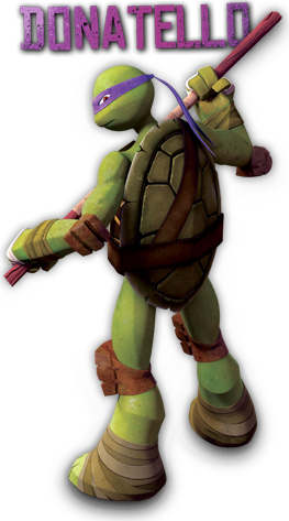 Turtle Transparent Donatello - Wojownicze Żółwie Ninja Donatello (263x473), Png Download