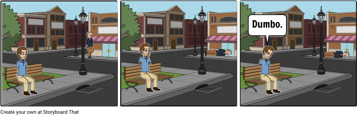 Dumbo - James Lange Theory Comic (1164x385), Png Download