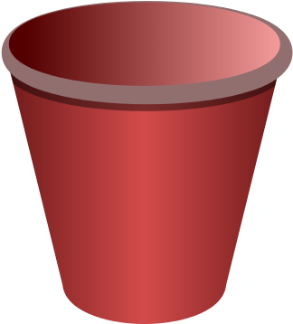 Empty Flower Pot Png (383x409), Png Download