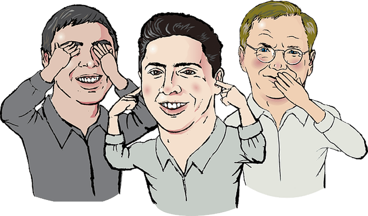 Originally Spread With A Certain Race Tagged To It - Larry Page E Sergey Brin Png (750x440), Png Download