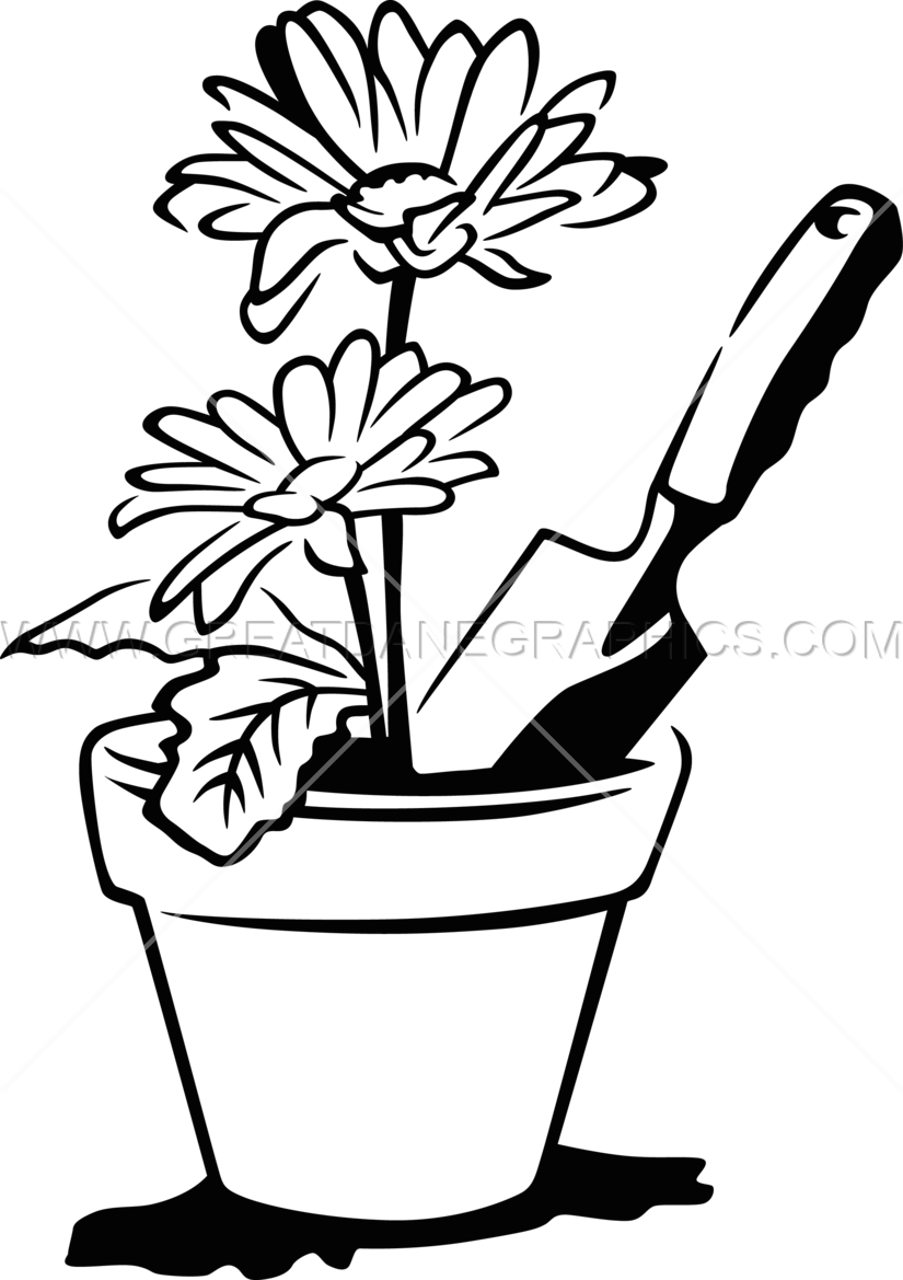Flower Pot Line At Getdrawings Com Free - Flower Pot Clipart Black And White (825x1169), Png Download