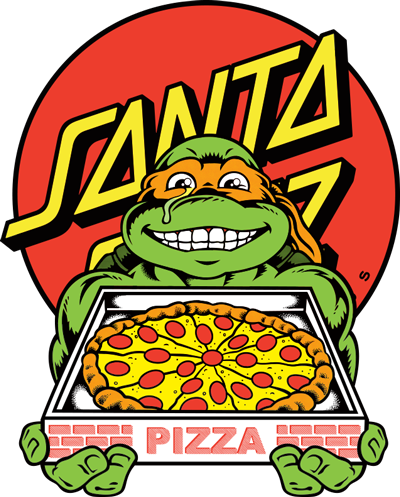Santa Cruz Ninja Turtles (400x497), Png Download