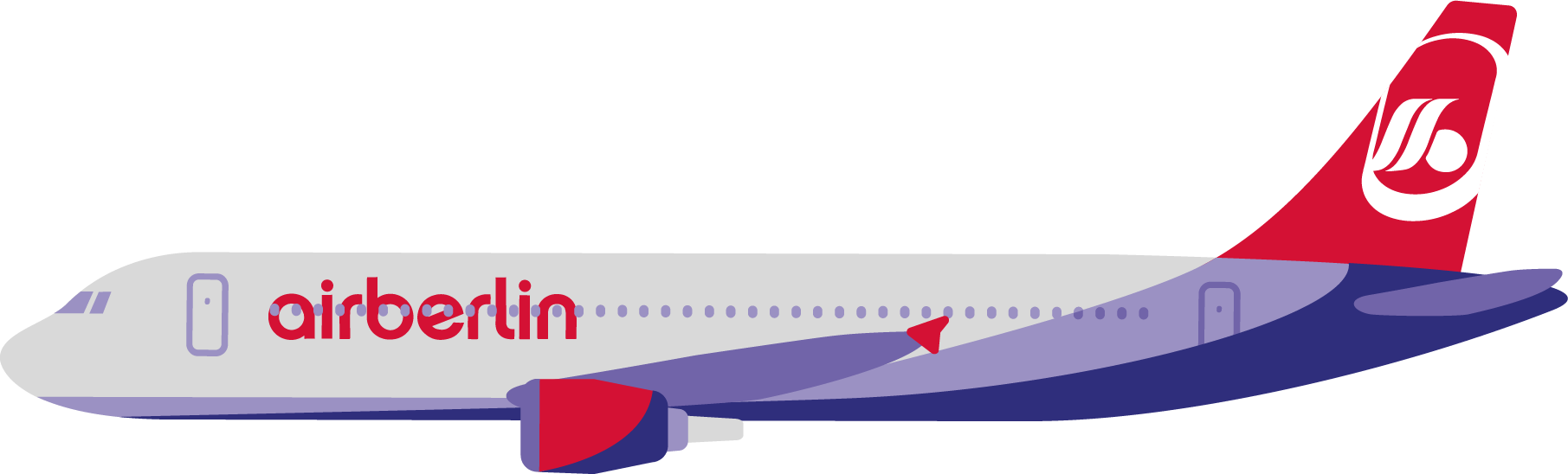 Air Berlin (1811x548), Png Download