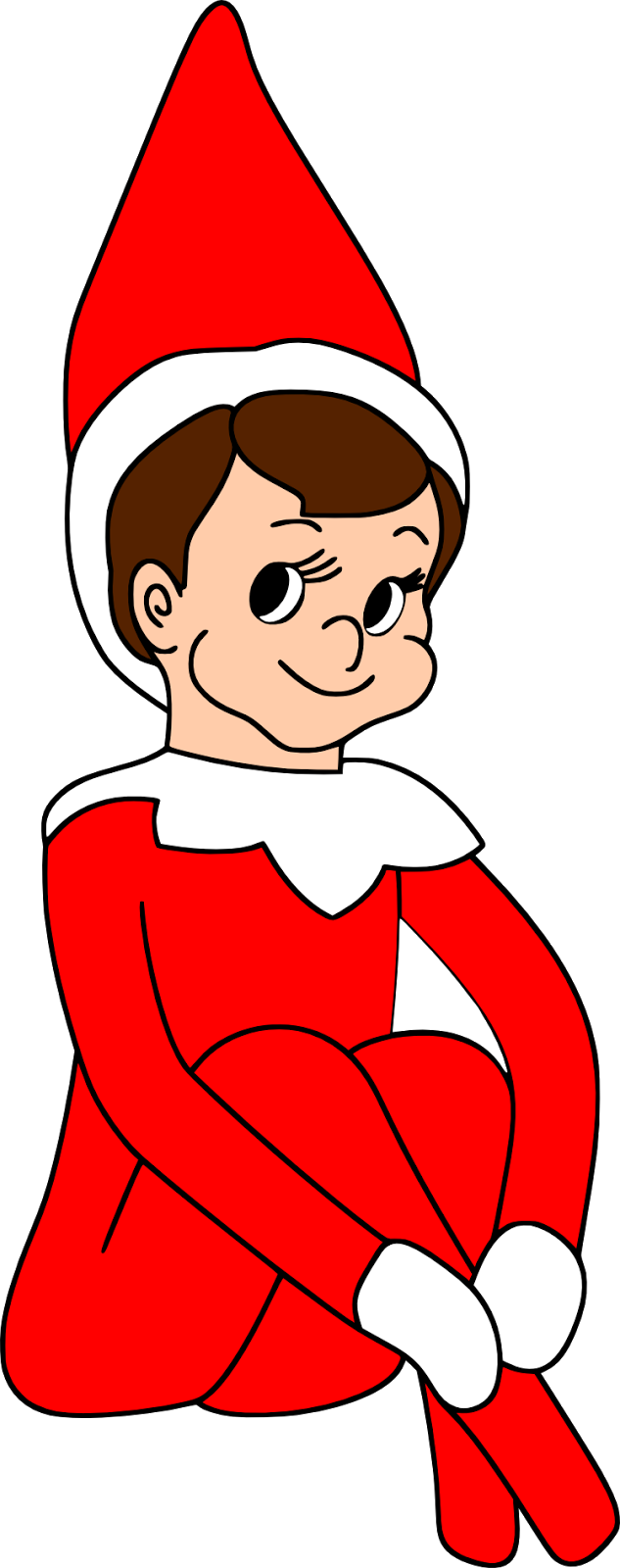 Crafting With Meek - Elf On The Shelf Vector (633x1600), Png Download