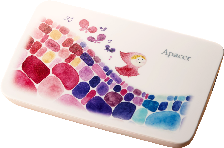 Apacer X Crystal Ac233 Portable Hard Drive - Watercolor Paint (960x700), Png Download