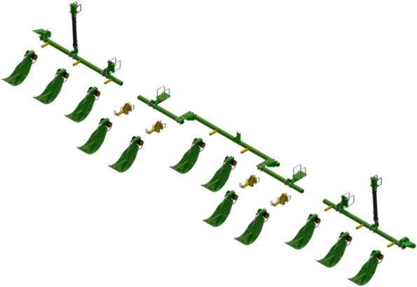 Stalk Stomper® Mounting Kit For John Deere® 612fc Series - Maize (600x429), Png Download