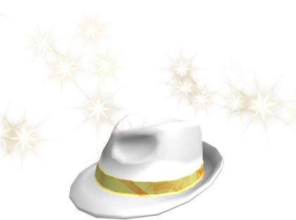 Gold Sparkle Time Banded Boss White Hat - Banded Holdings Inc. (420x420), Png Download