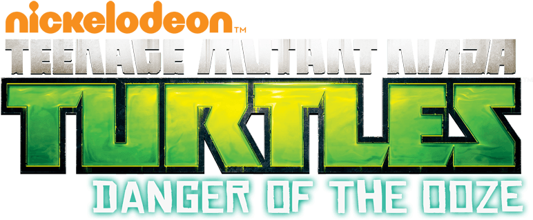 Teenage Mutant Ninja Turtles Danger Of The Ooze Logo (800x445), Png Download