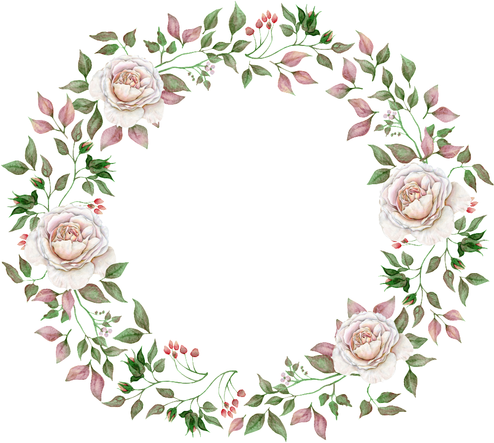 This Backgrounds Is Hand Drawn Wedding Invitation Card - Niedliches Blumenmonogramm Große Wanduhr (1024x926), Png Download