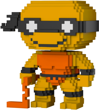 Funko Pop 8 Bit Tmnt (560x560), Png Download