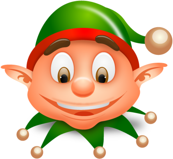 Christmas Elf Coloring Pages - Christmas Elf (600x600), Png Download