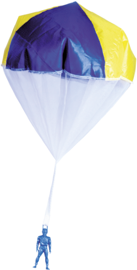 The World's Finest Tangle Free Toy Parachute - Toy Parachutes (350x576), Png Download