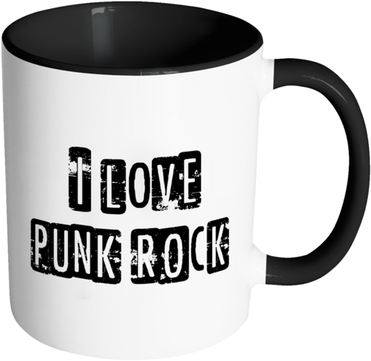 I Love Punk Rock Color Accent Coffee Mug - Late Knights Worm Catcher Ipa (600x600), Png Download