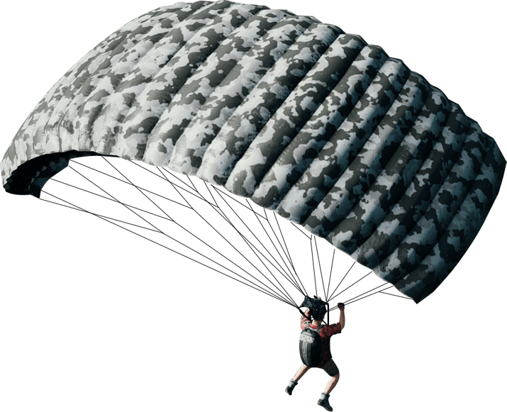 Download - Pubg Parachute Png (715x581), Png Download