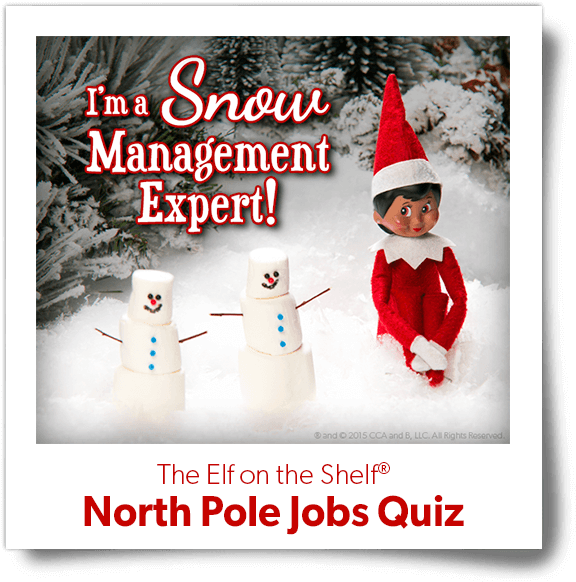 North Pole Job Quiz - Elf On The Shelf North Pole Jobs (600x600), Png Download