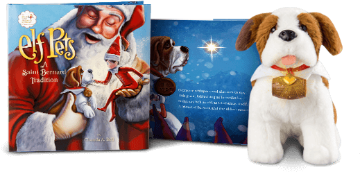 The Elf On The Shelf® - Elf Pets: St Bernard Tradition (571x258), Png Download