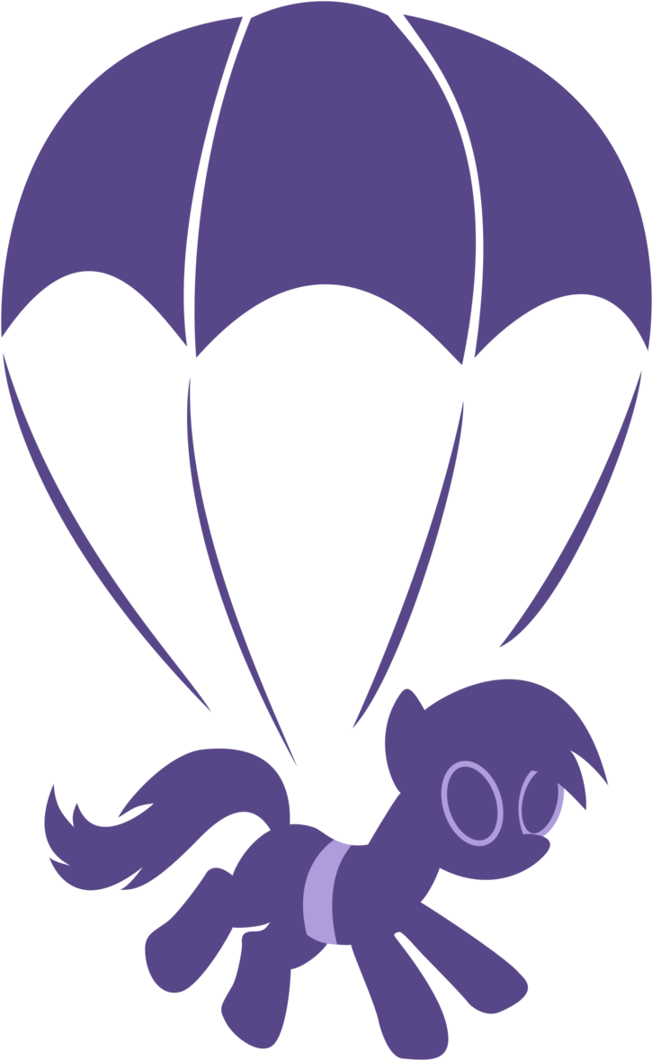 Parachutes, F/4025590277, - Falling Pony With A Parachute (1024x1272), Png Download