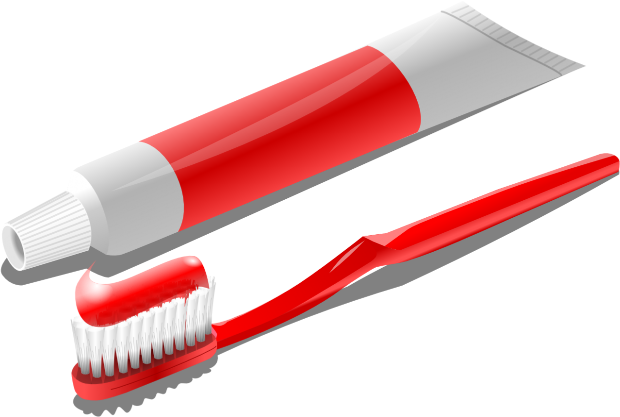 Brush Teeth Clipart - Escova De Dente E Pasta De Dente (600x403), Png Download