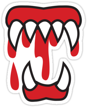 Teeth Clipart Halloween - Monster Teeth Transparent (375x360), Png Download