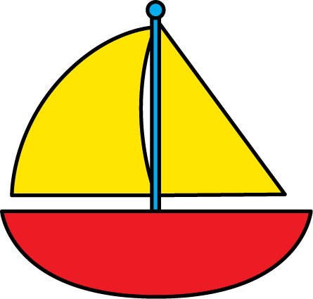 Red Sailboat Clip Art - Clip Art Animated Boat (445x425), Png Download