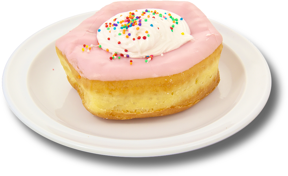 Bullseye Strawberry - Shipley Do-nuts (1024x768), Png Download