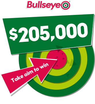 The Bullseye Jackpot Is Two Hundred And Five Thousand - Graphic Design (345x390), Png Download