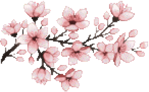 Report Abuse - Cherry Blossom Pixel Gif (500x310), Png Download
