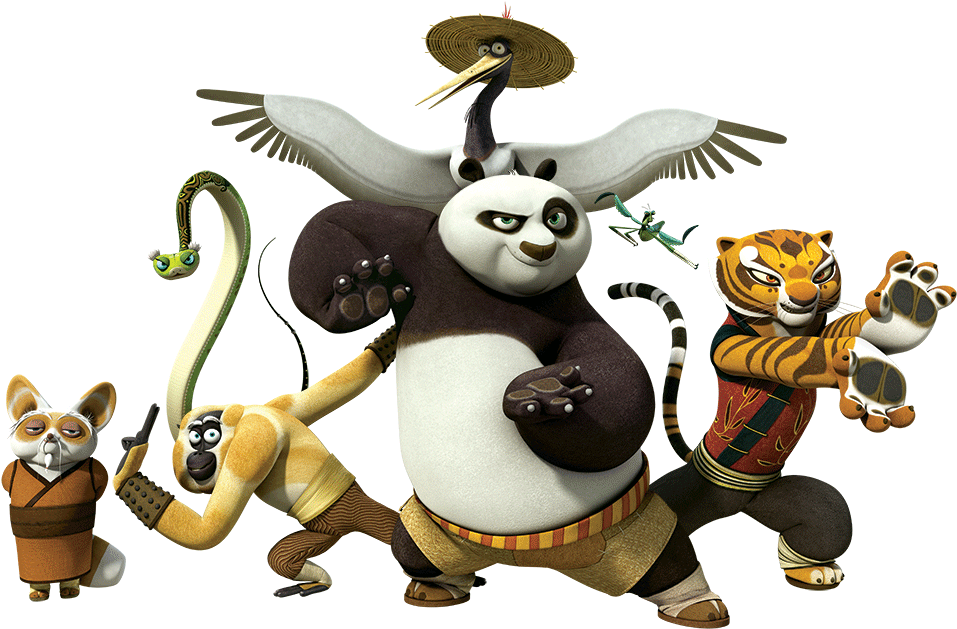 Kung Fu Panda Tv Show Stars - Panda Do Kung Fu (976x649), Png Download